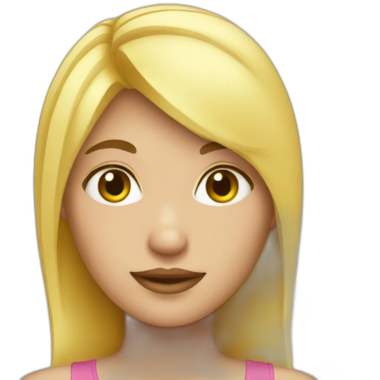 girl blond fat emoji