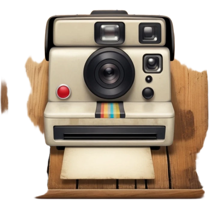 board with polaroid photo emoji