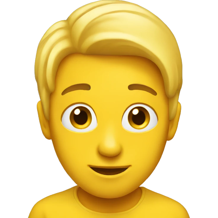 Yellow emoji side view emoji