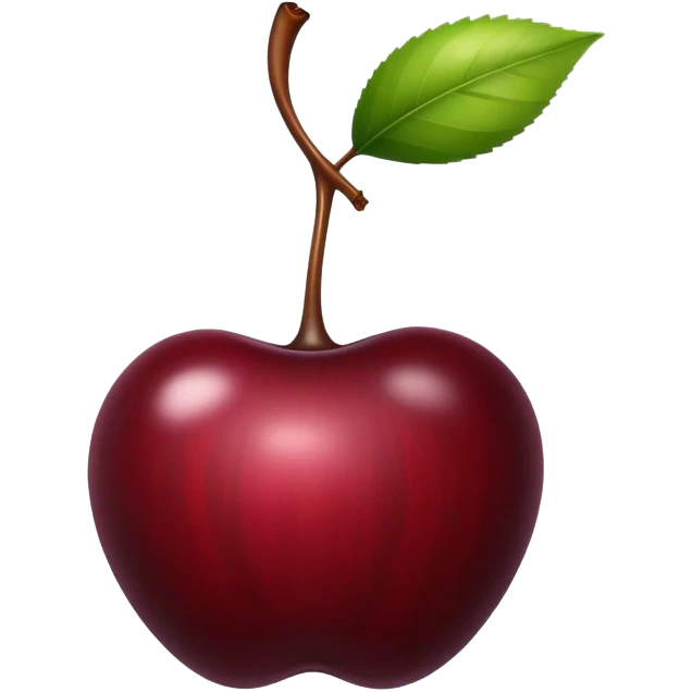 big black cherry  emoji