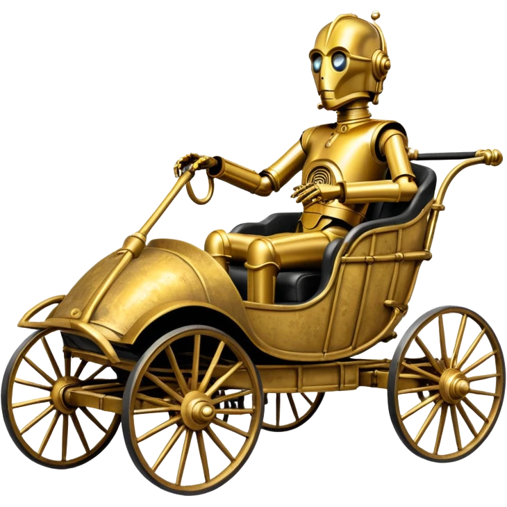 C-3PO in 1865 buggy  emoji