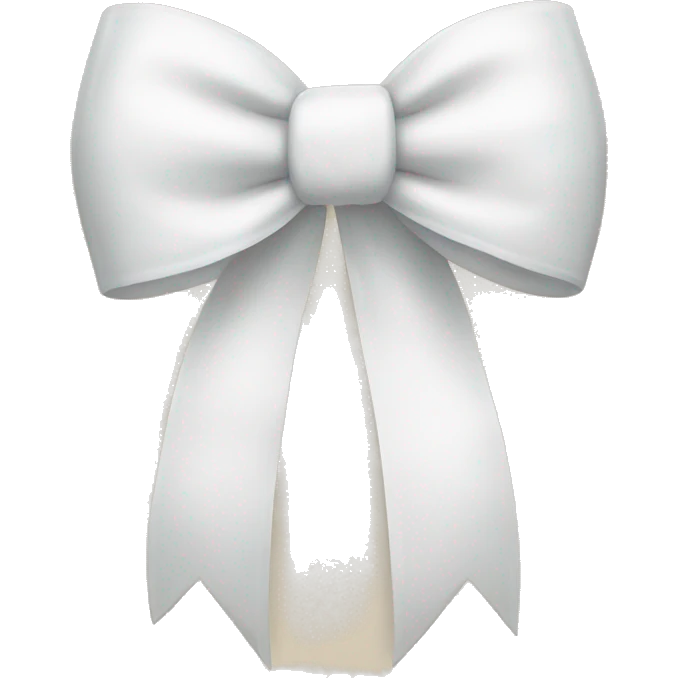 white bow emoji