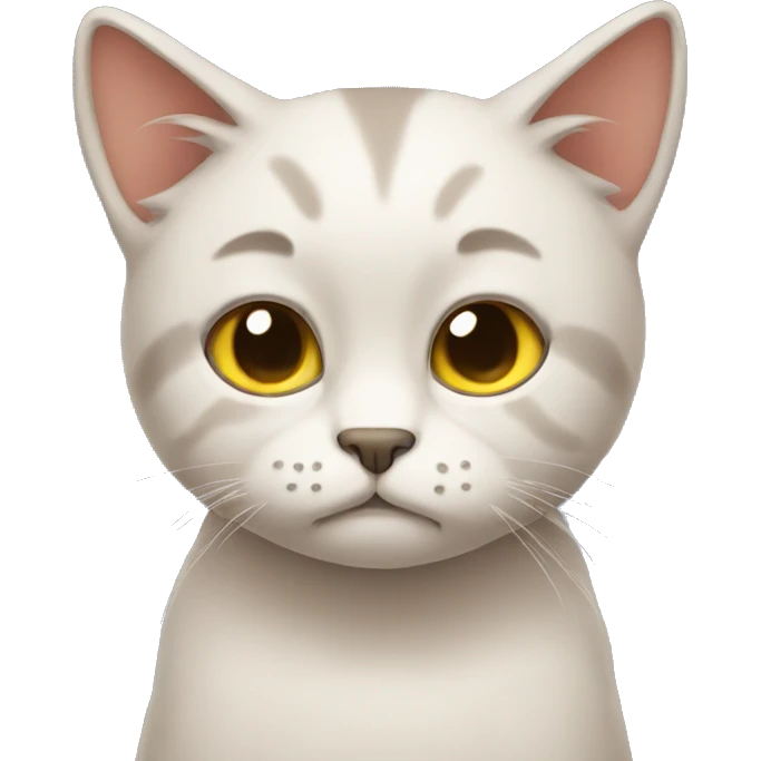 A sad cat emoji