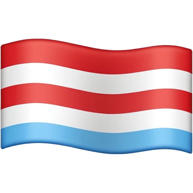 Upside down of Luxembourg's flag emoji