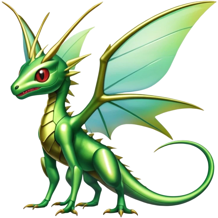 Shiny Exotic Flygon-Scyther-Hybrid-Creature emoji