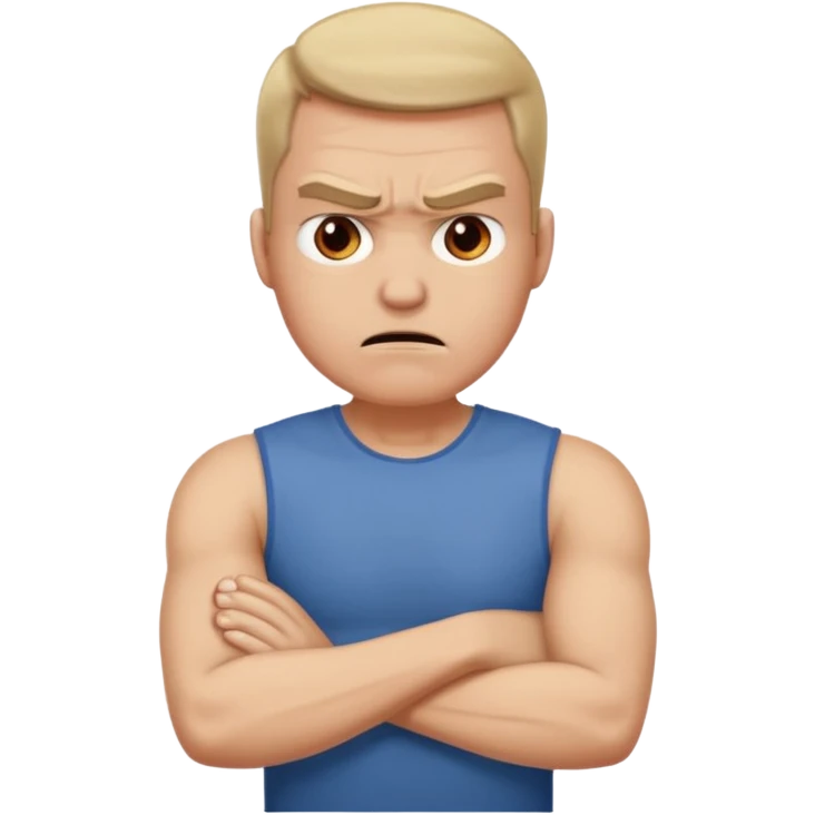 @Layla!: arms crossed holding neck angry guy emoji