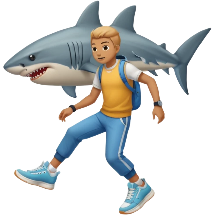 🦈🦶🦶👟👟 emoji