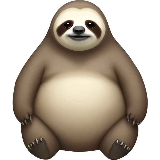Very fat sloth emoji