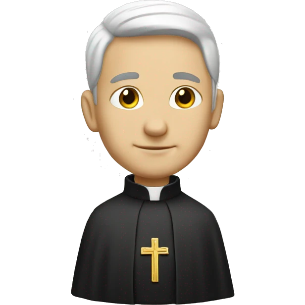 white catholic preist emoji