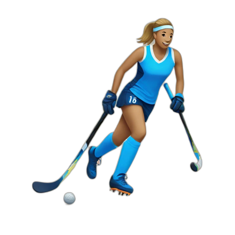 field hockey player emoji