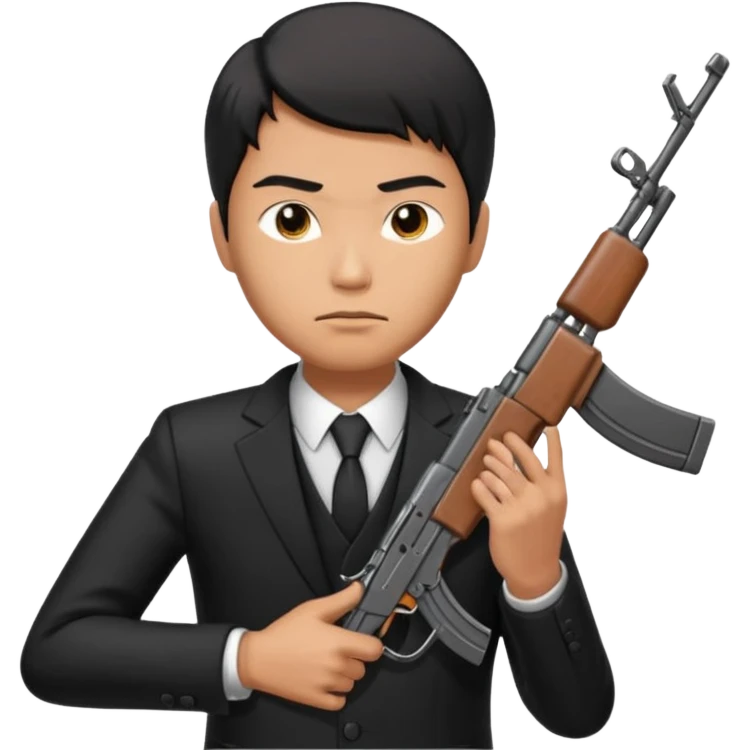 Yakuza Gang con ak47 emoji