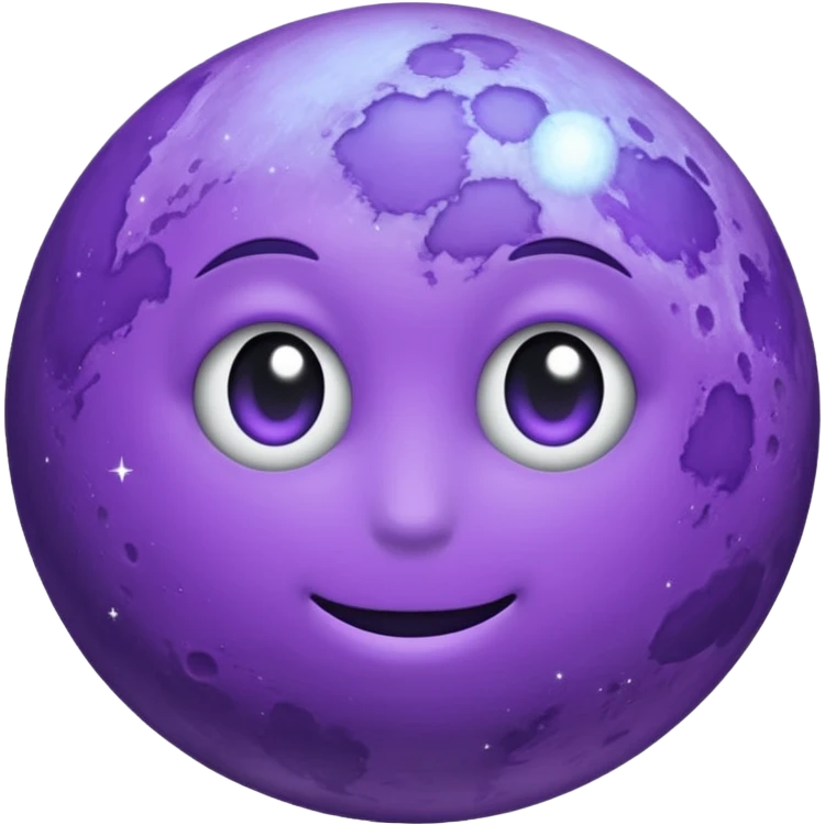 purple moon emoji