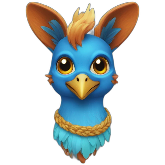 Flama azul emoji