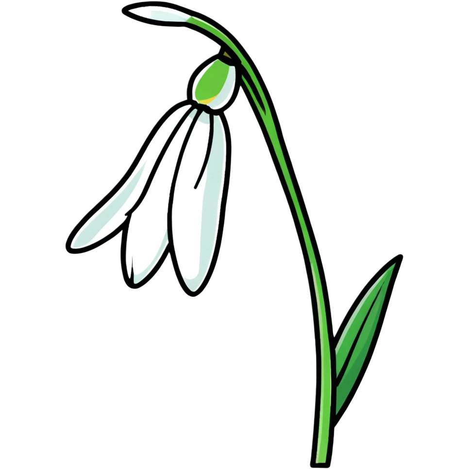 snowdrop flower emoji