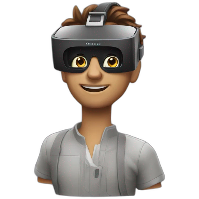 Meta quest oculus vr headset emoji