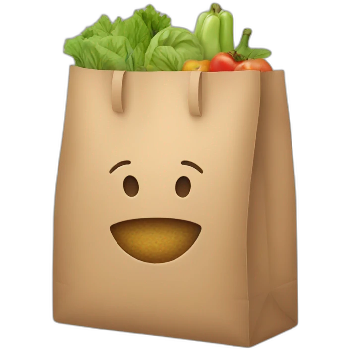 groceries bag emoji