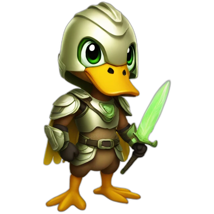 Duck light warrior emoji