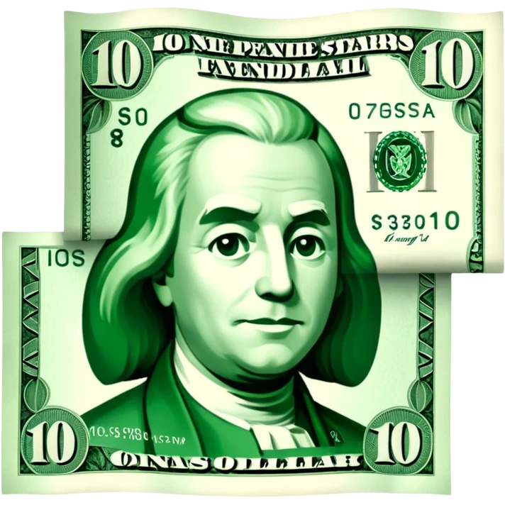 10 dollar bill emoji
