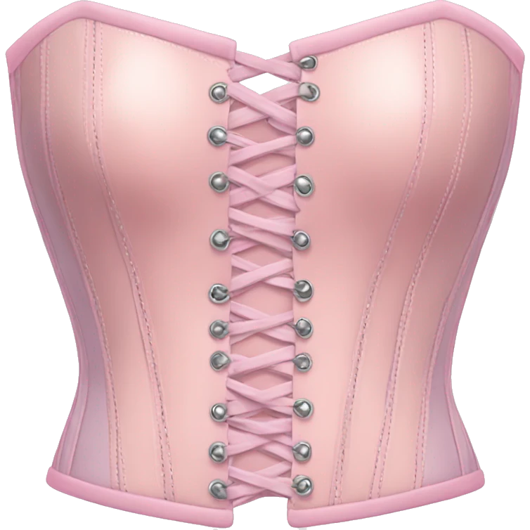 Pastel pink corset  emoji