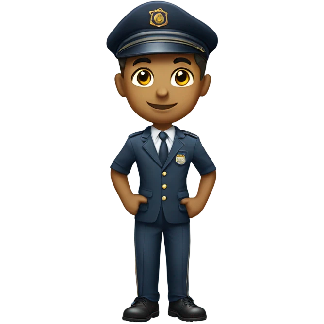 A cute boy in a uniform
 emoji