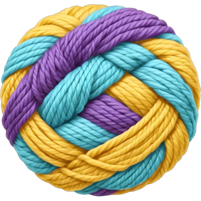 colorful ball of yarn emoji