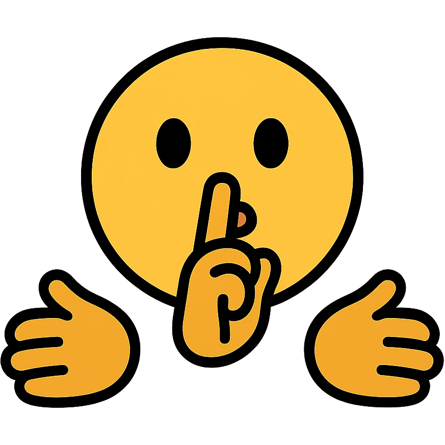 hug and shush emoji emoji
