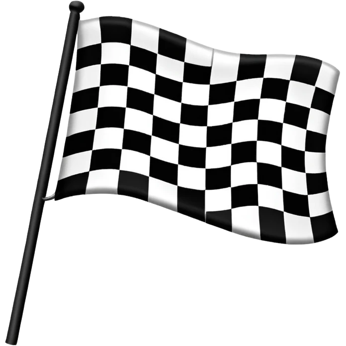 emoji of a checkered racing flag emoji