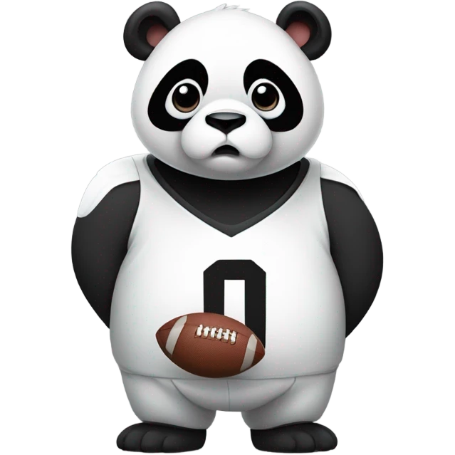 Sad football panda emoji