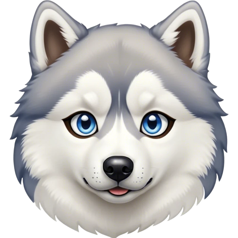 Husky one blue eye one brown eye emoji