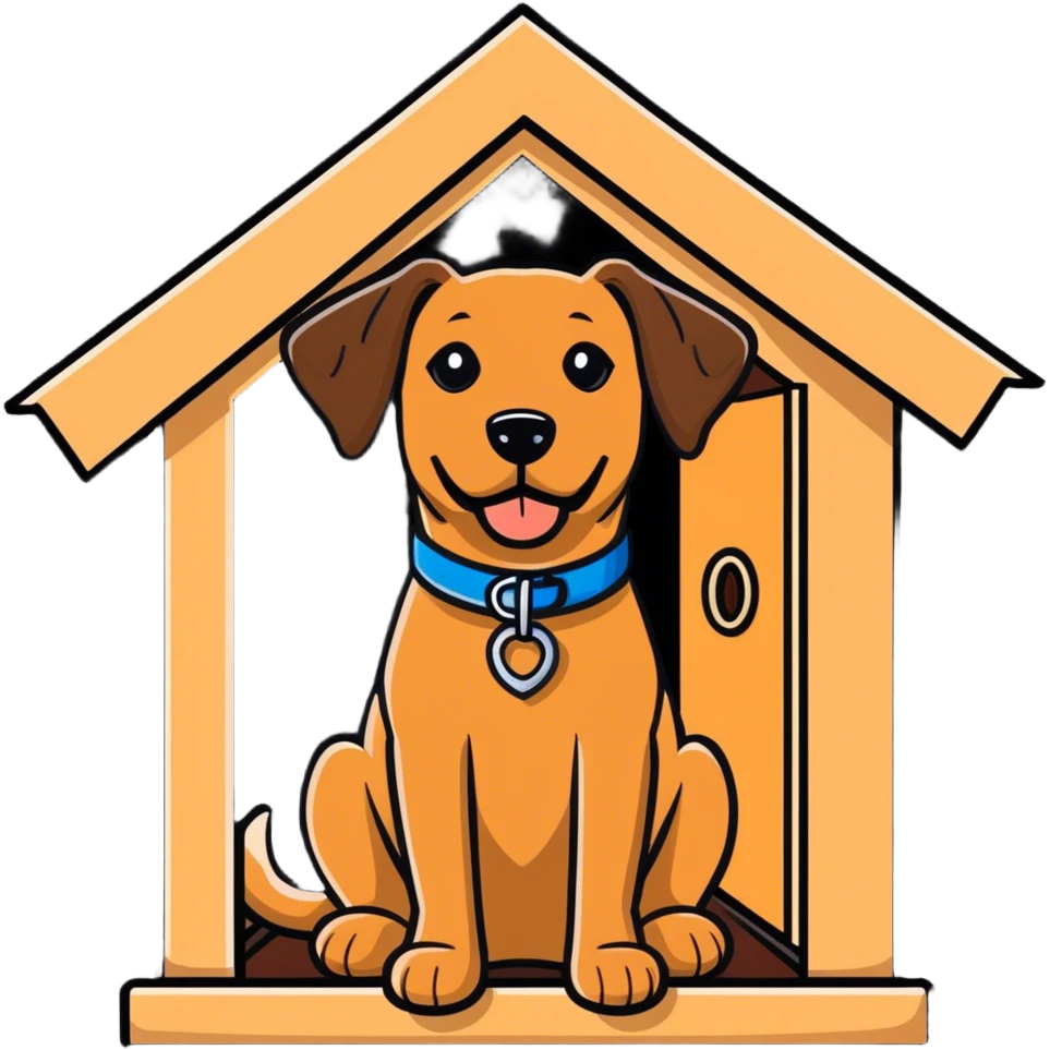 Dog in House emoji