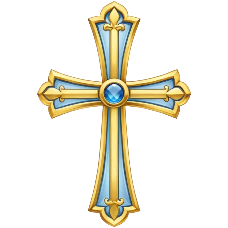 Eastern Orthodox cross. Transparent bakgrund. emoji