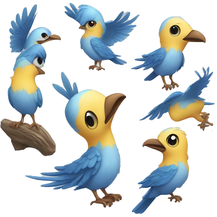 sky birds emoji
