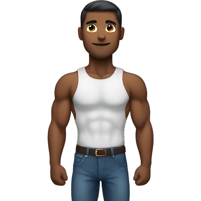 upper body of a muscular man emoji