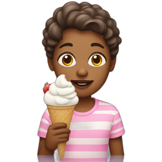 Transgender eating ice cream  emoji