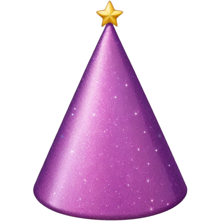 birthday hat glittery emoji