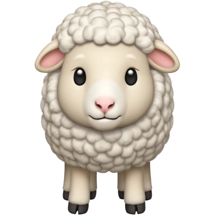Sheep standing side  3D emoji png emoji