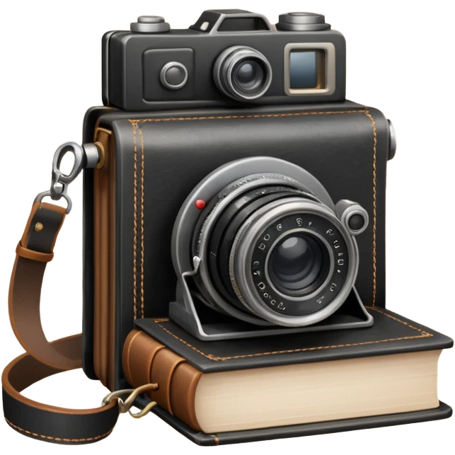 book and camera emoji