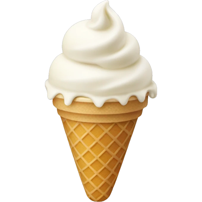Vanila ice cream emoji
