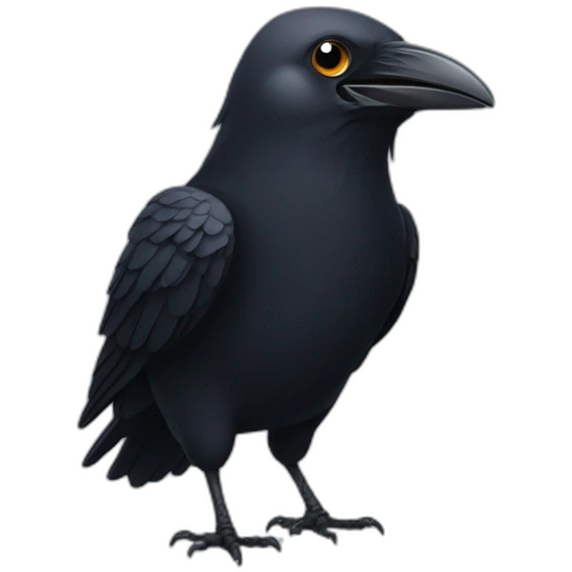 Crow smiling emoji