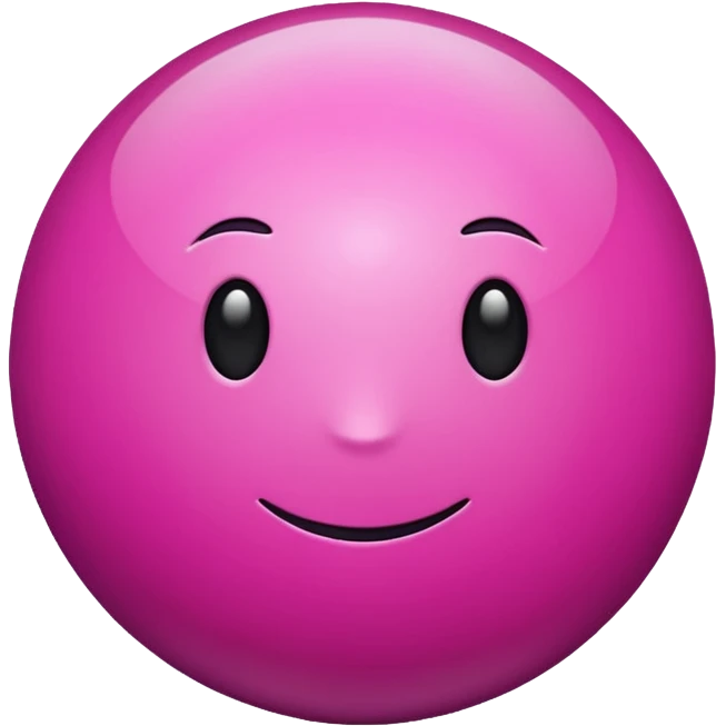 magenta color sphere. Negative : Emoji. emoji