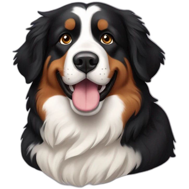 Bernese Mountain Dog Fluffy emoji