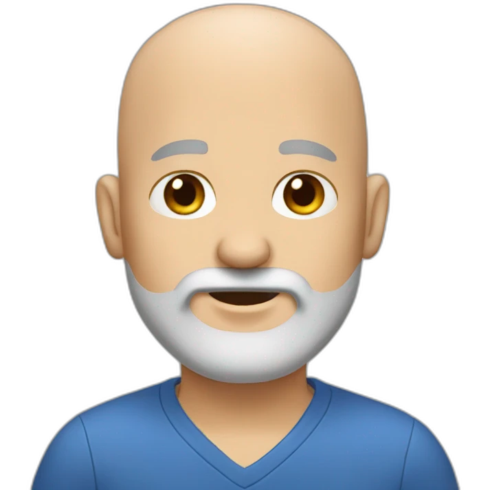 bald with grey beard emoji