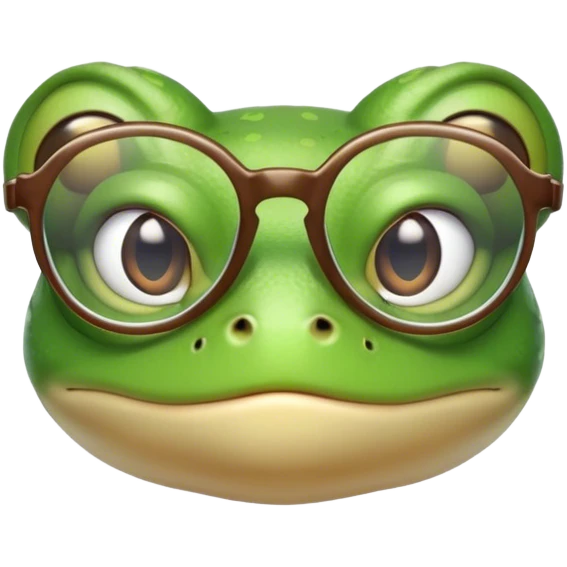 жабка в очках emoji