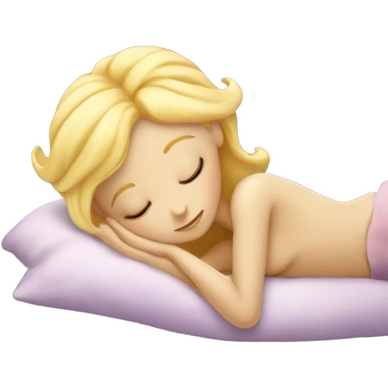 Blond fairy sleeping  emoji