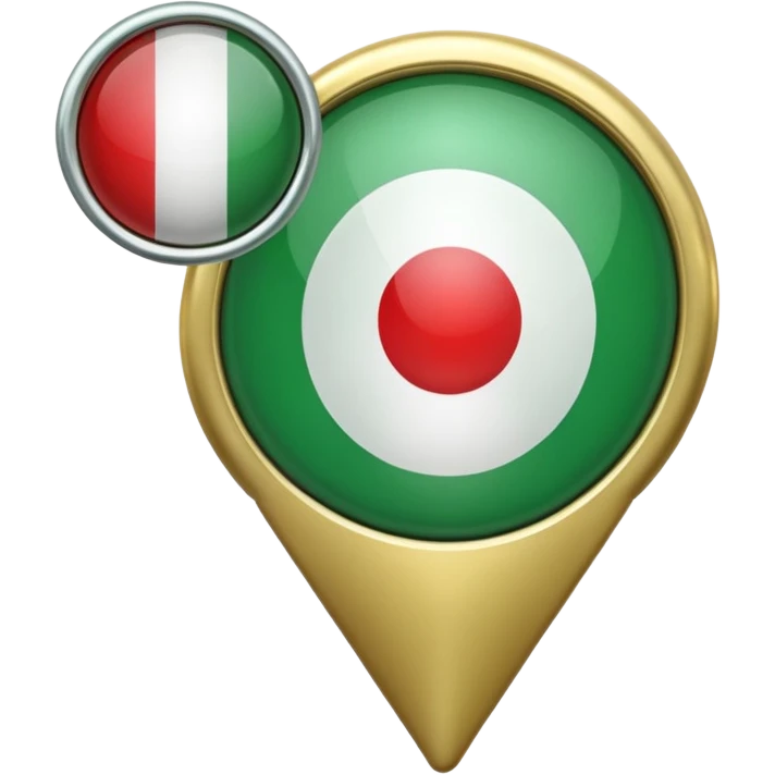 location pin italy green emoji