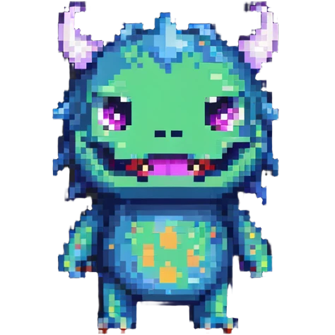 cute monster sidekick character emoji