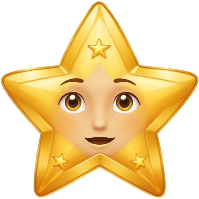 A star looking in the mirrow showing its reflection emoji
