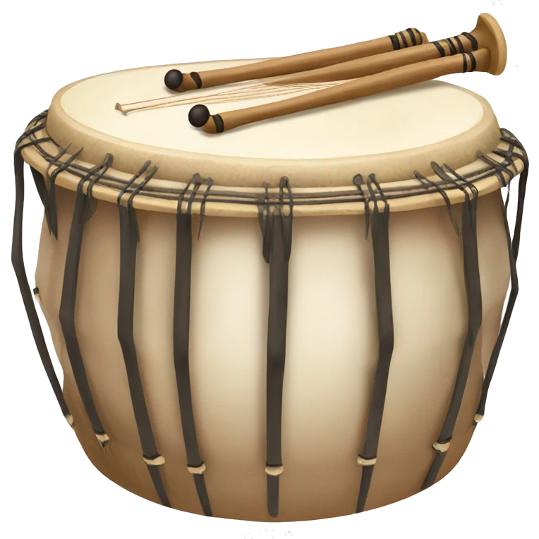 Two Tabla instrument emoji