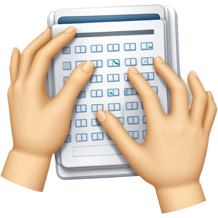 Hands planning  emoji