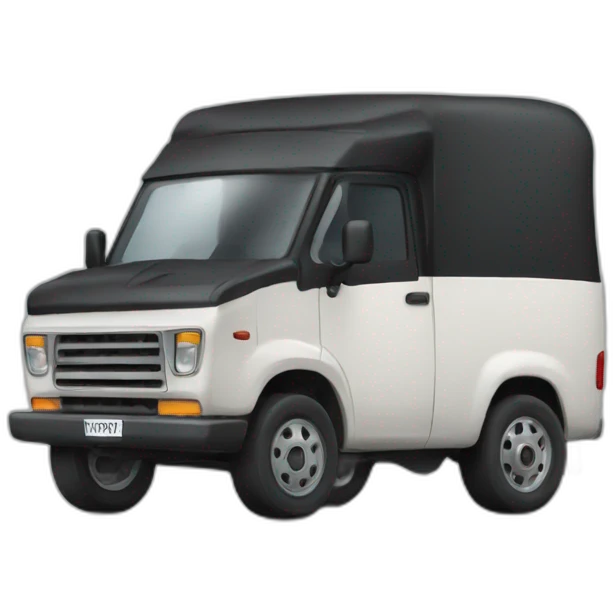 camioneta negra negra emoji